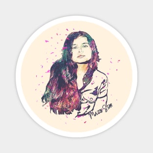 Mazzy Star Hope Sandoval Retro Sketch Fan Art Magnet